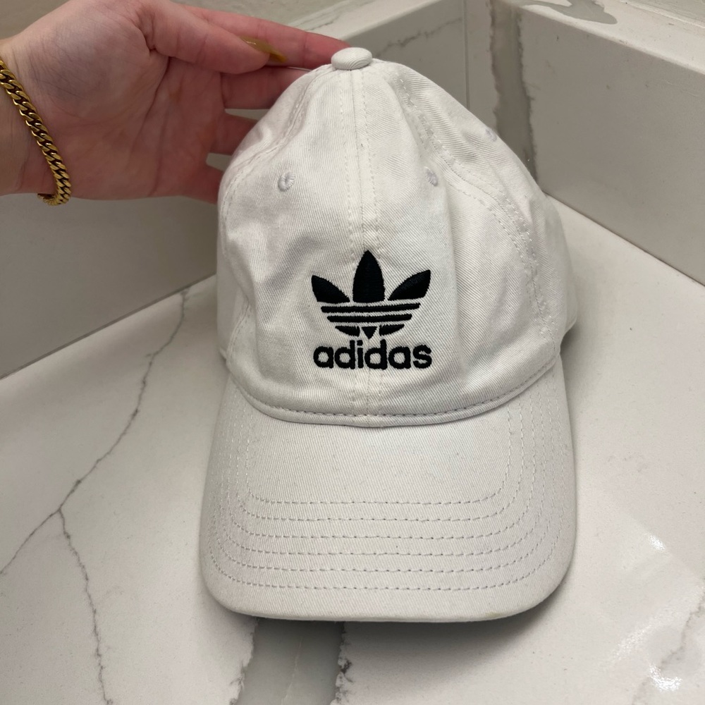WHITE ADIDAS HAT